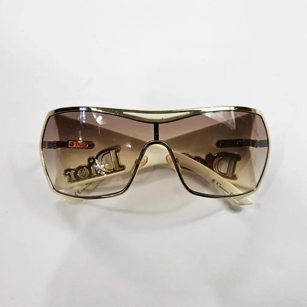 Y2k Dior Sunglasses Gaucho 1 Rimless Sheild Vintage